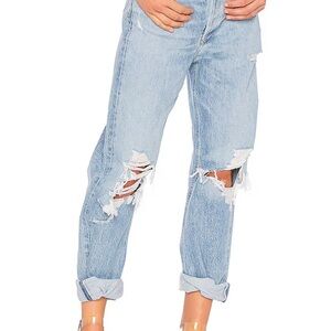 Agolde 90's Mid Rise Loose Fit Jeans in Fall Out